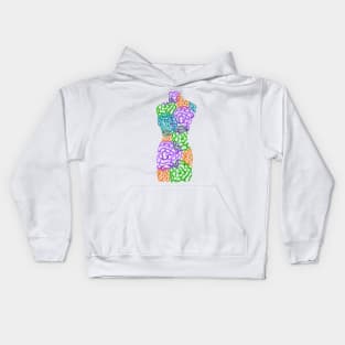 Floral Dress Form Kids Hoodie